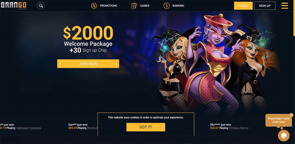 Brango Online Casino Canada