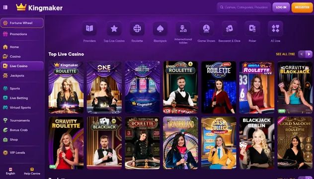 Kingmaker Casino Review – 100% up to C$750 + 50 FS