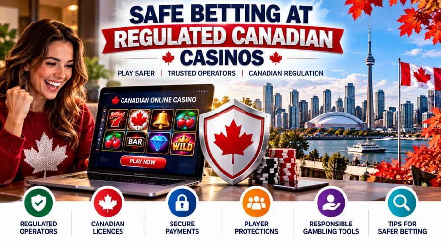 Safe betting at regulated Canadian casinos featuring Canadian licences, secure payments, player protections and responsible gambling tools